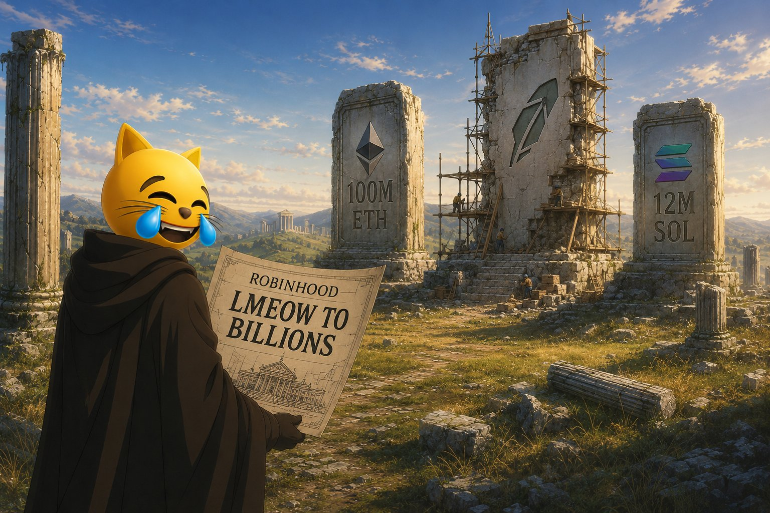 The $LMEOW prophecy arrives on Robinhood Chain